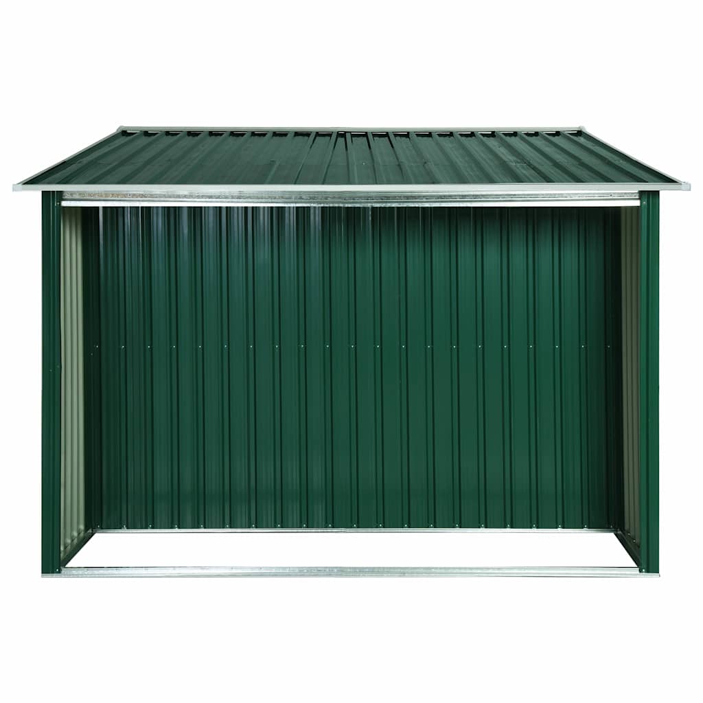 Capanno con Porte Scorrevoli Verde 329,5x131x178 cm in Acciaio