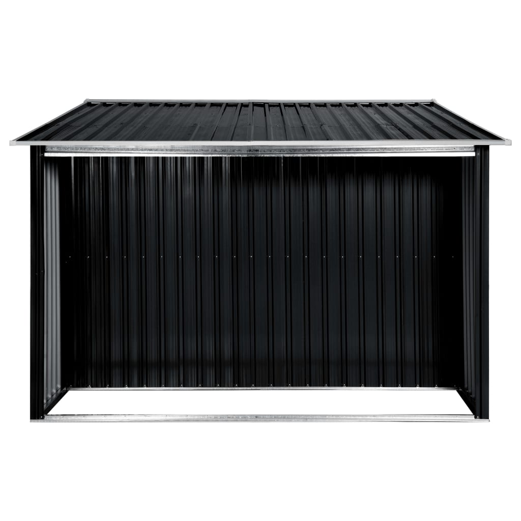 Capanno con Porte Scorrevoli Antracite 329,5x205x178 cm Acciaio