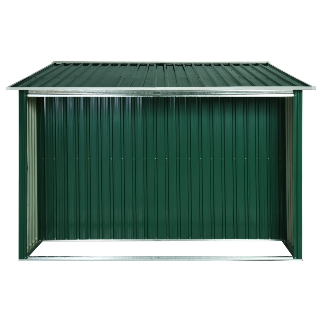 Capanno con Porte Scorrevoli Verde 329,5x205x178 cm Acciaio