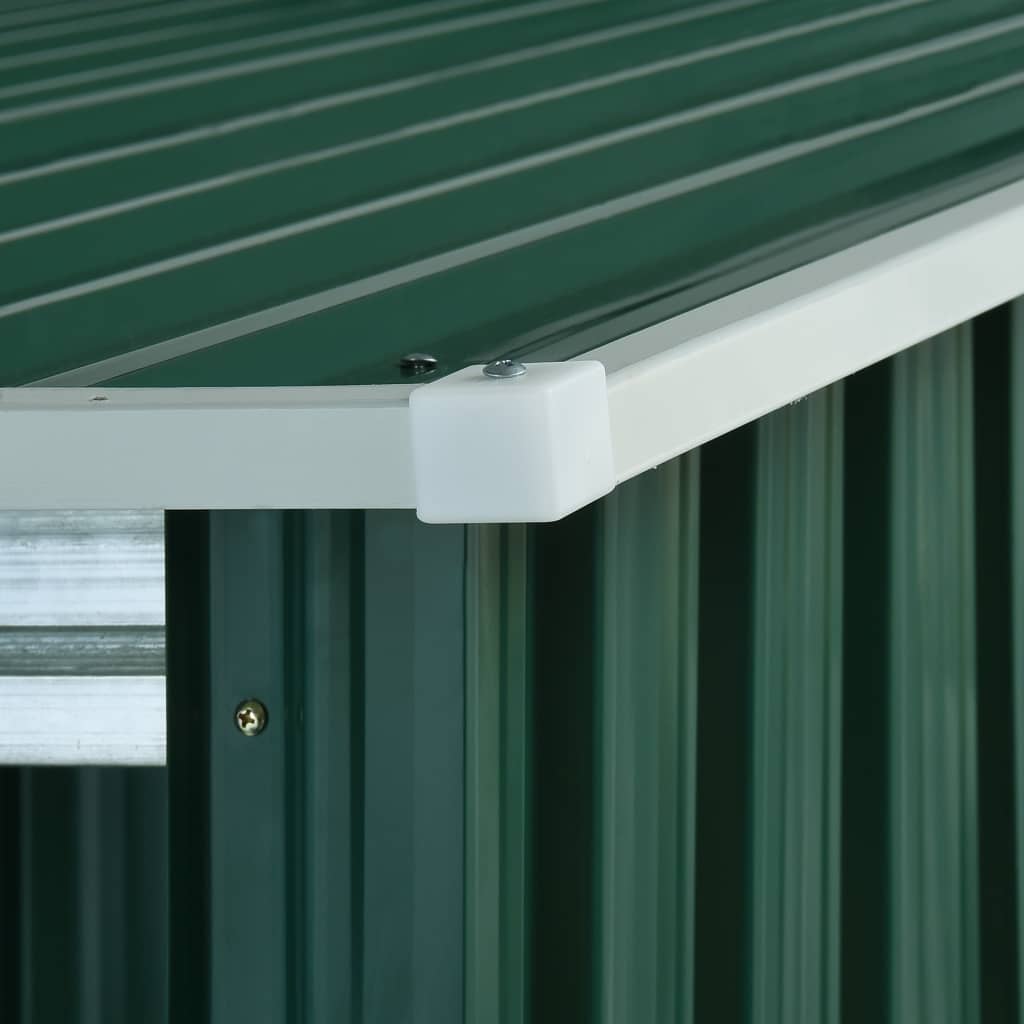 Capanno con Porte Scorrevoli Verde 329,5x205x178 cm Acciaio