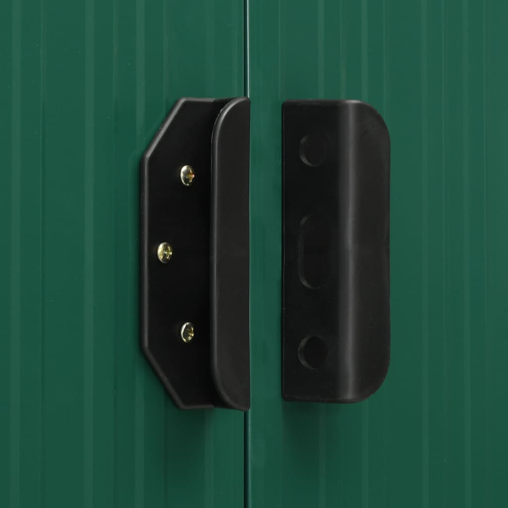 Capanno con Porte Scorrevoli Verde 329,5x205x178 cm Acciaio