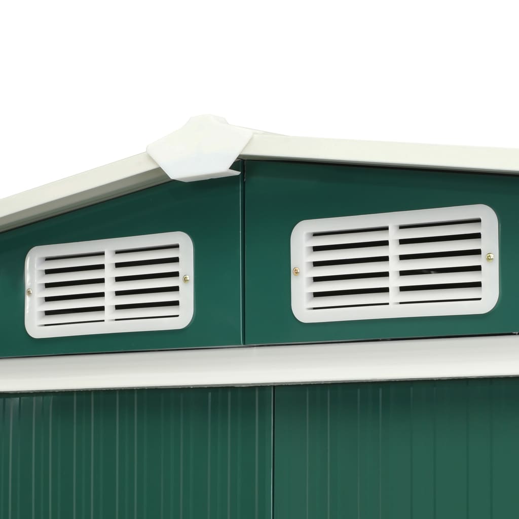 Capanno con Porte Scorrevoli Verde 329,5x312x178 cm in Acciaio