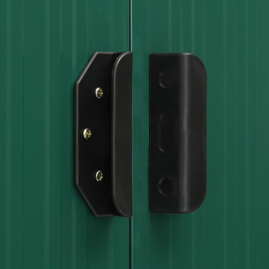 Capanno Giardino Porte Scorrevoli Verde 386x259x178 cm Acciaio