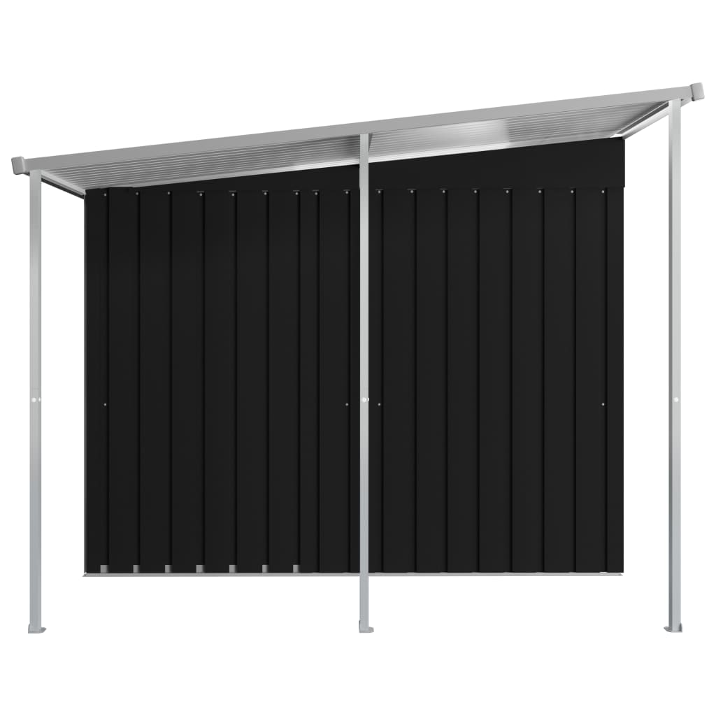 Capanno da Giardino con Tetto Antracite 346x236x181 cm Acciaio