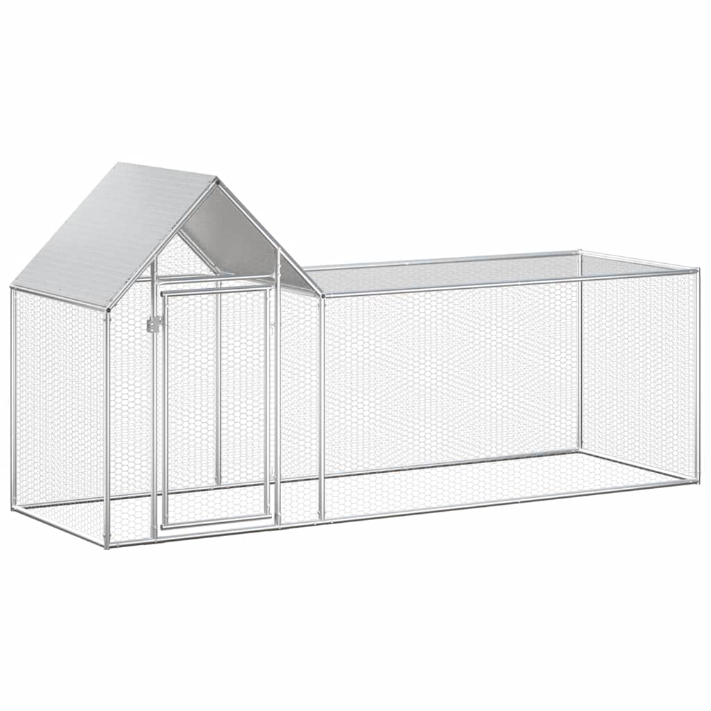 Pollaio 3x1x1,5 m in Acciaio Zincato