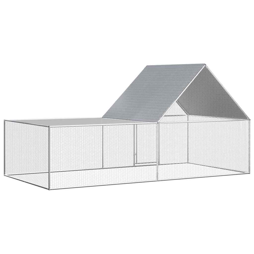 Pollaio 4x2x2 m in Acciaio Zincato