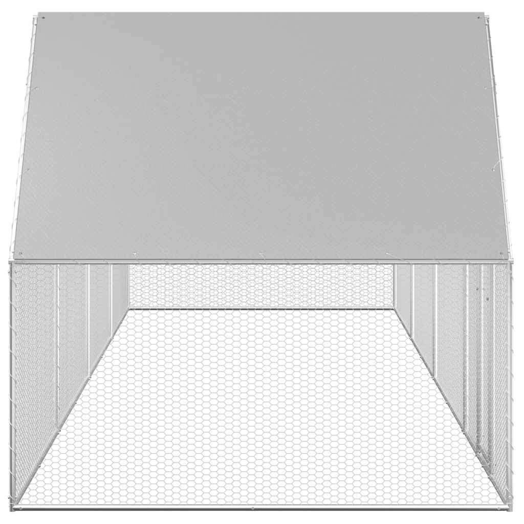 Pollaio 8x2x2 m in Acciaio Zincato