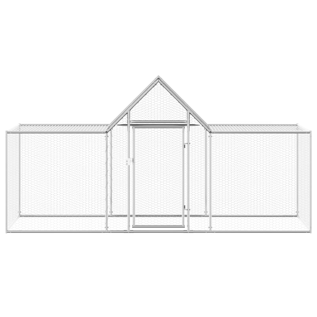 Pollaio 3x1x1,5 m in Acciaio Zincato