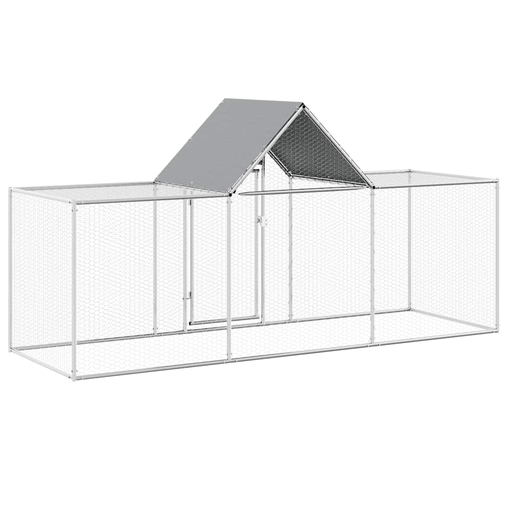 Pollaio 3x1x1,5 m in Acciaio Zincato