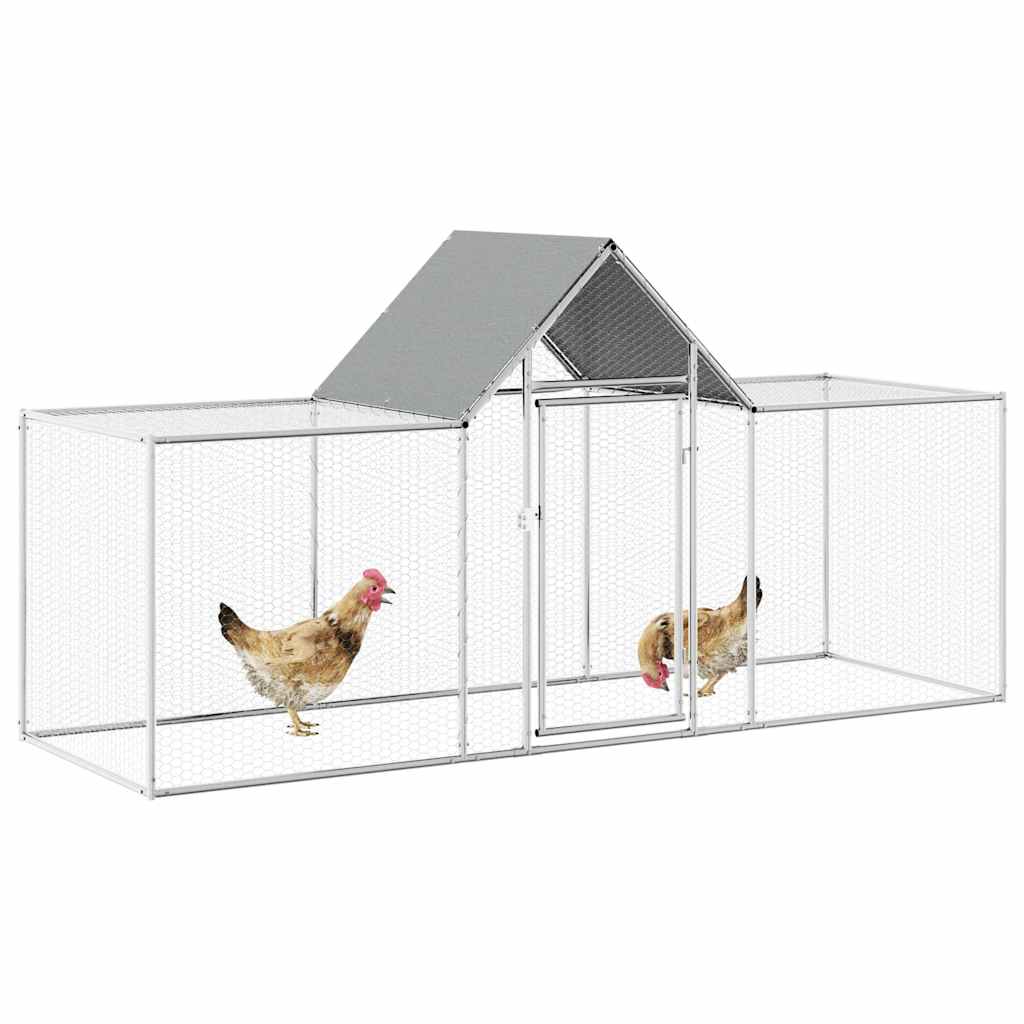 Pollaio 3x1x1,5 m in Acciaio Zincato