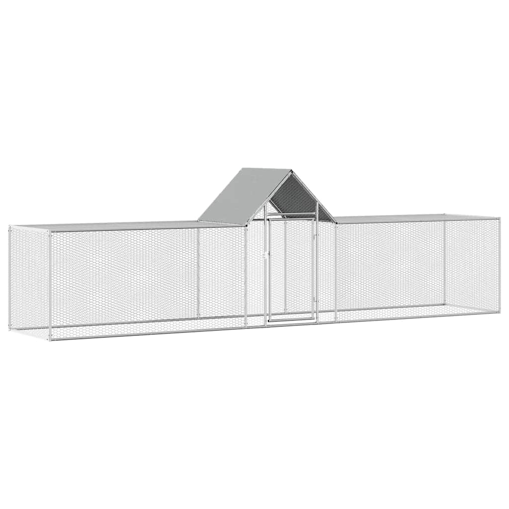 Pollaio 5x1x1,5 m in Acciaio Zincato