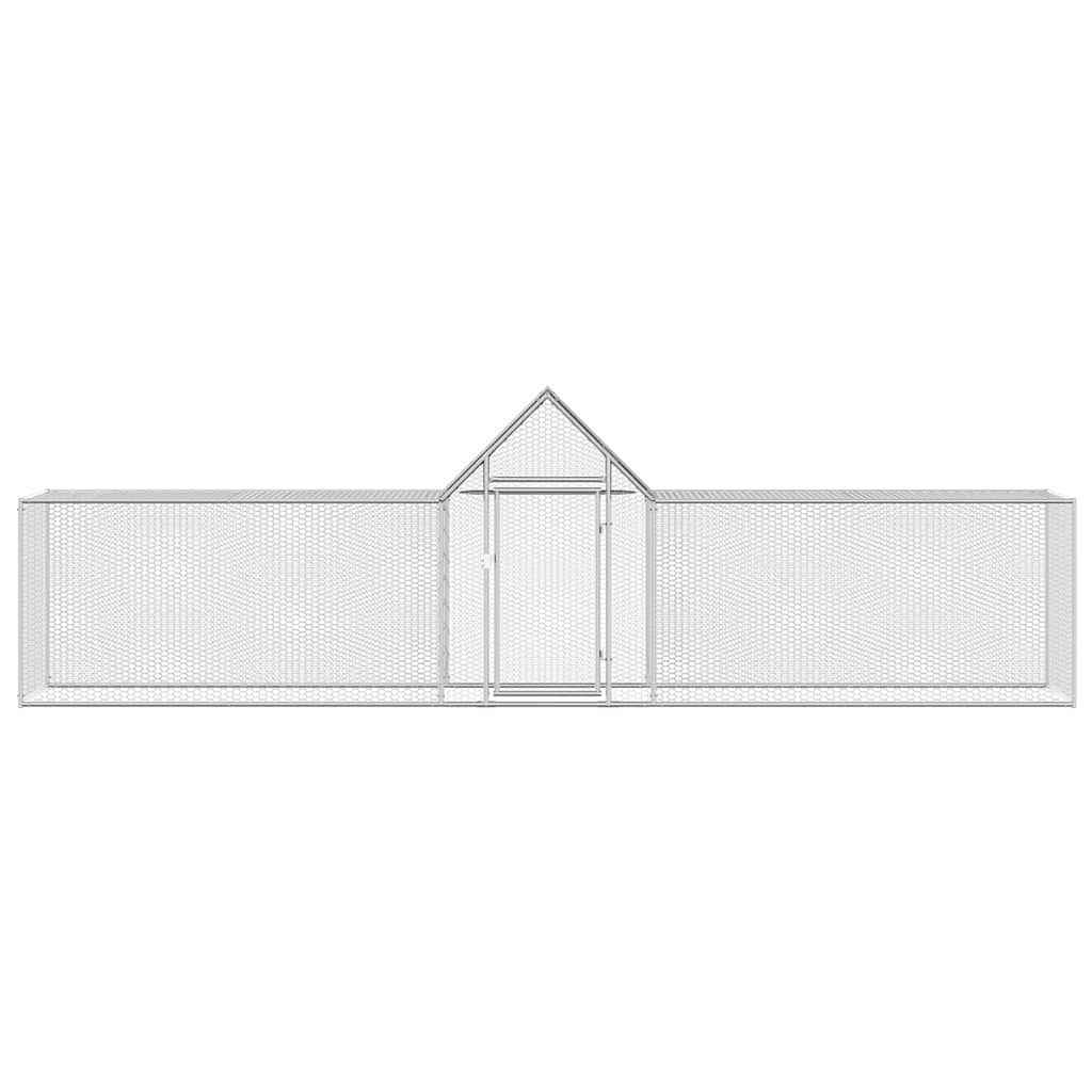 Pollaio 5x1x1,5 m in Acciaio Zincato