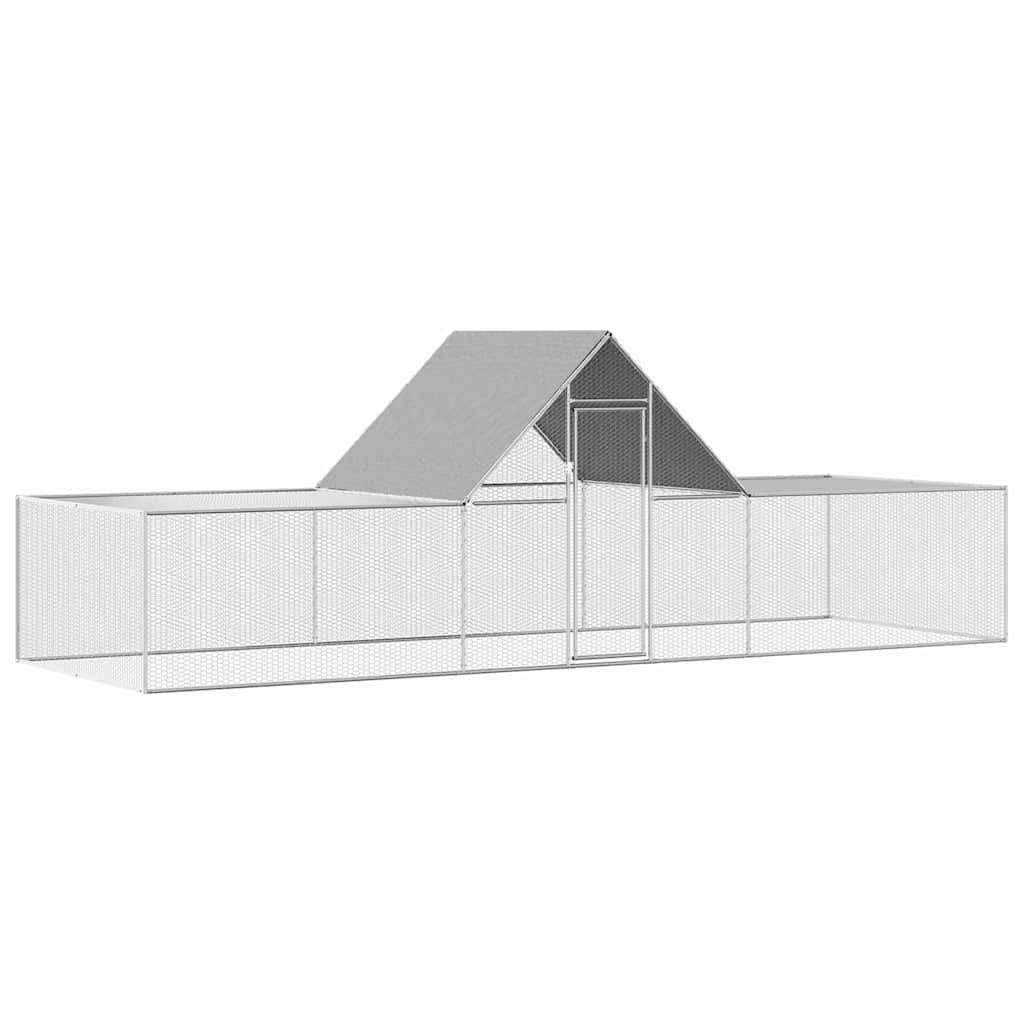 Pollaio 6x2x2 m in Acciaio Zincato