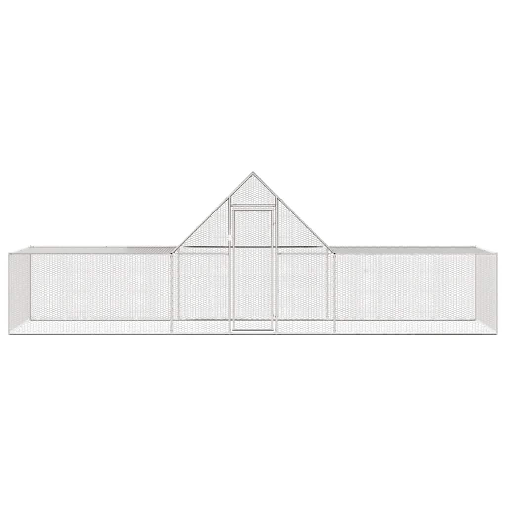 Pollaio 6x2x2 m in Acciaio Zincato