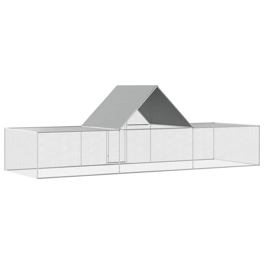 Pollaio 6x2x2 m in Acciaio Zincato