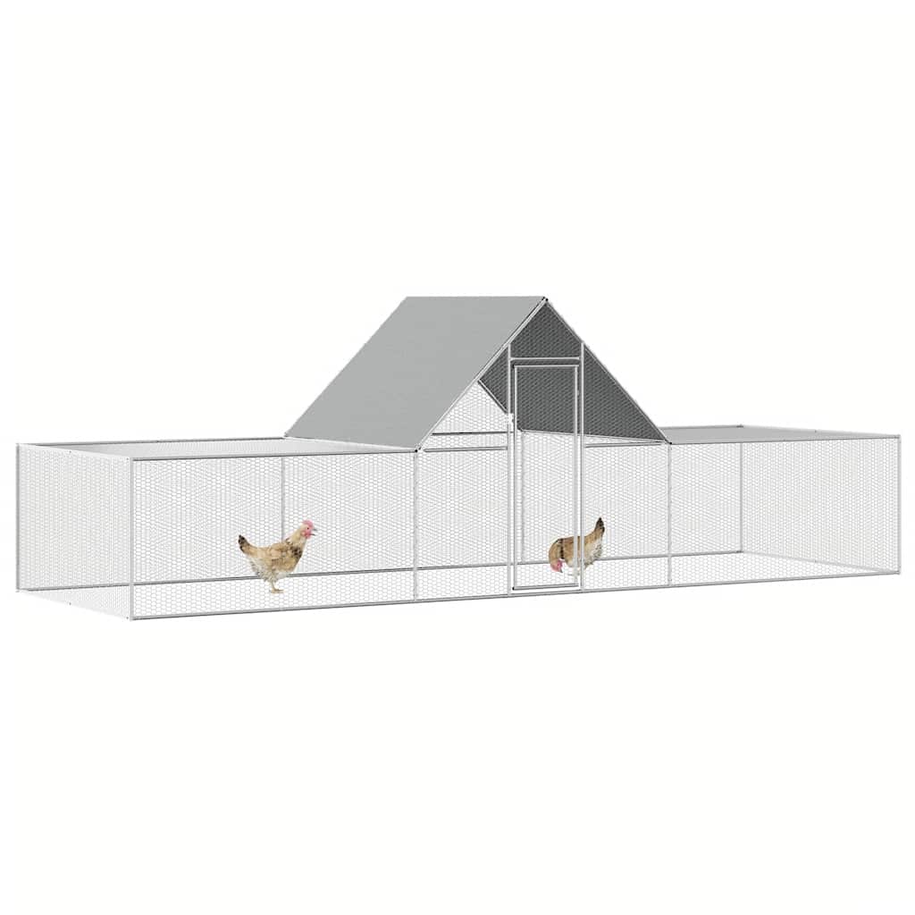 Pollaio 6x2x2 m in Acciaio Zincato