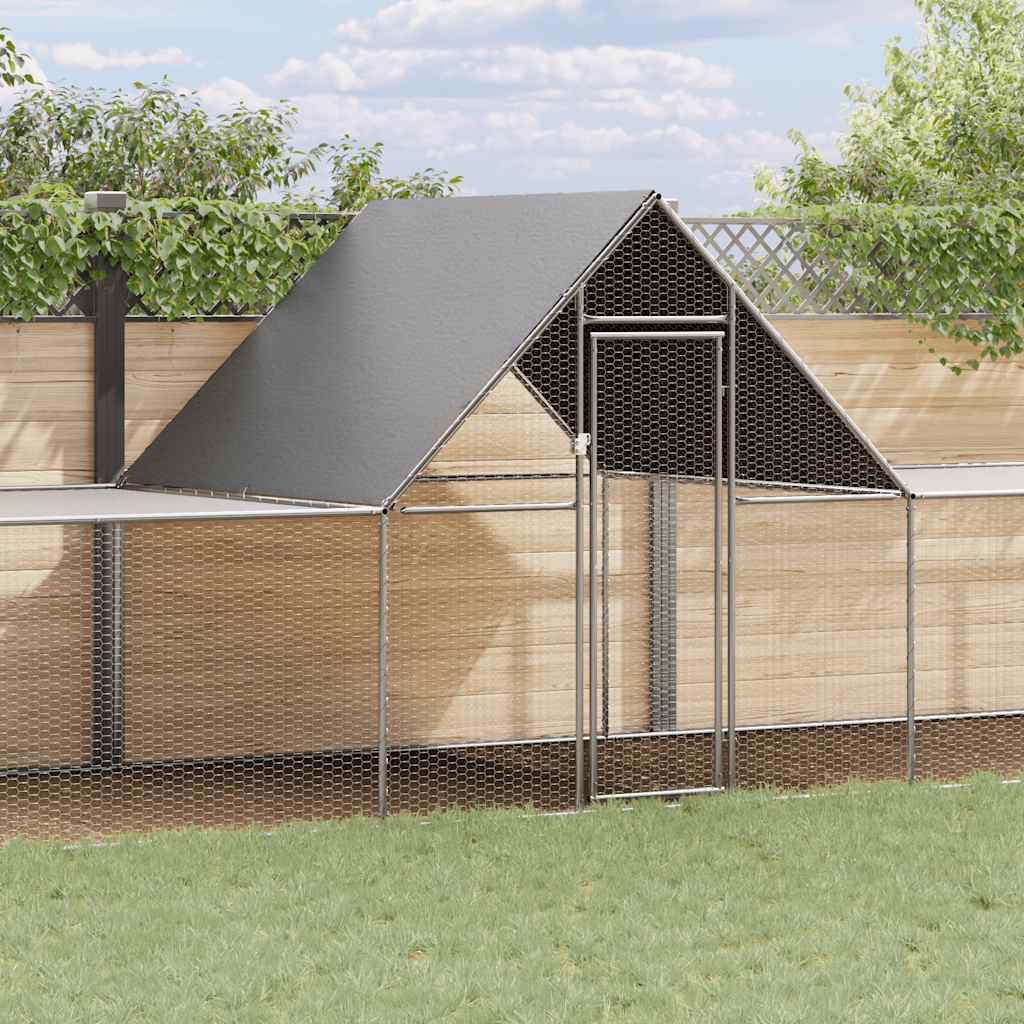 Pollaio 10x2x2 m in Acciaio Zincato