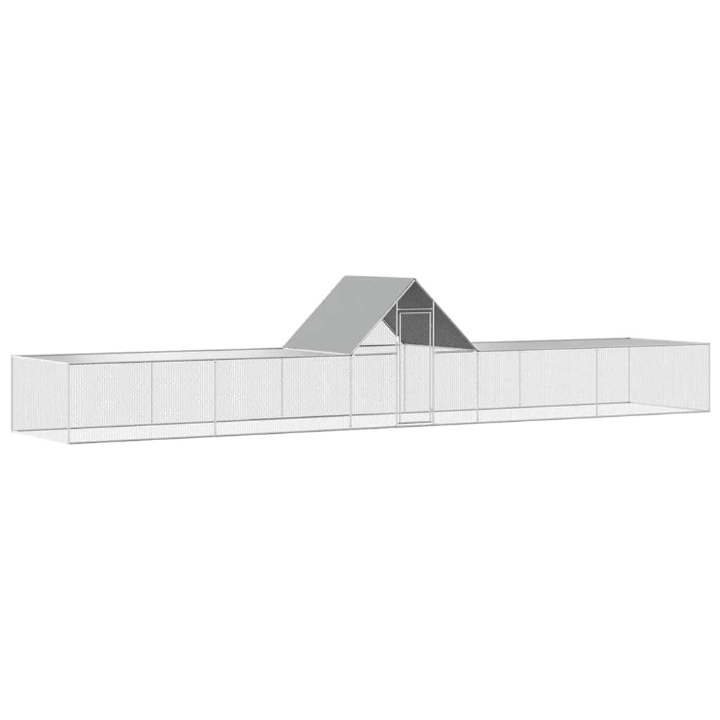 Pollaio 10x2x2 m in Acciaio Zincato