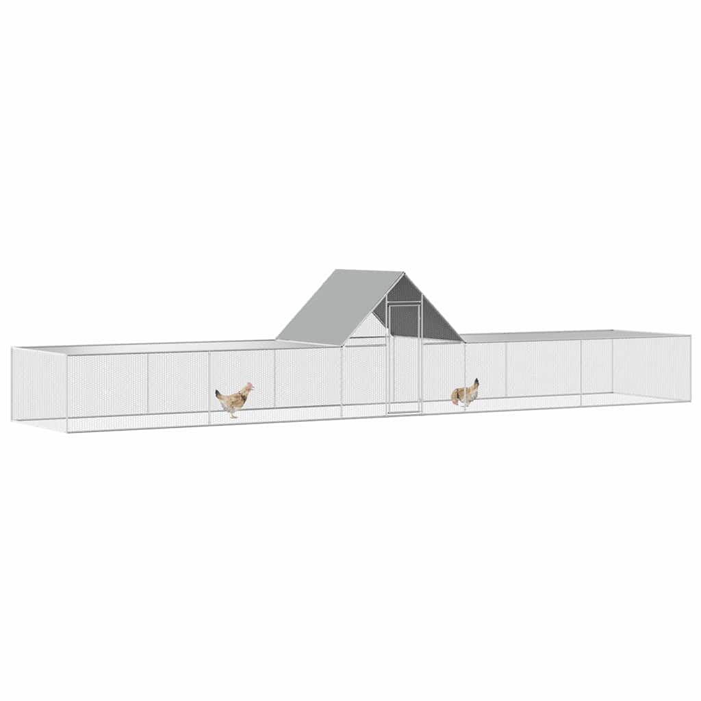 Pollaio 10x2x2 m in Acciaio Zincato