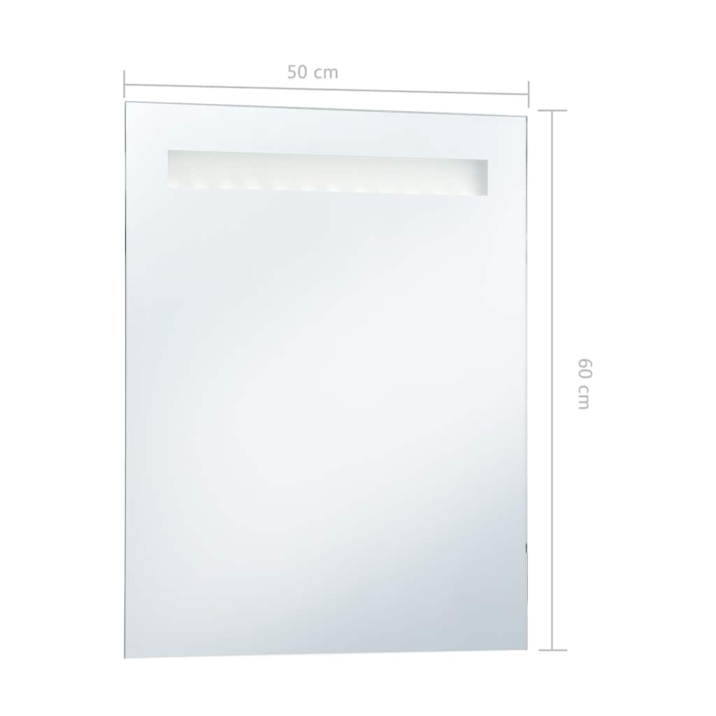 Specchio da Parete a LED per Bagno 50x60 cm