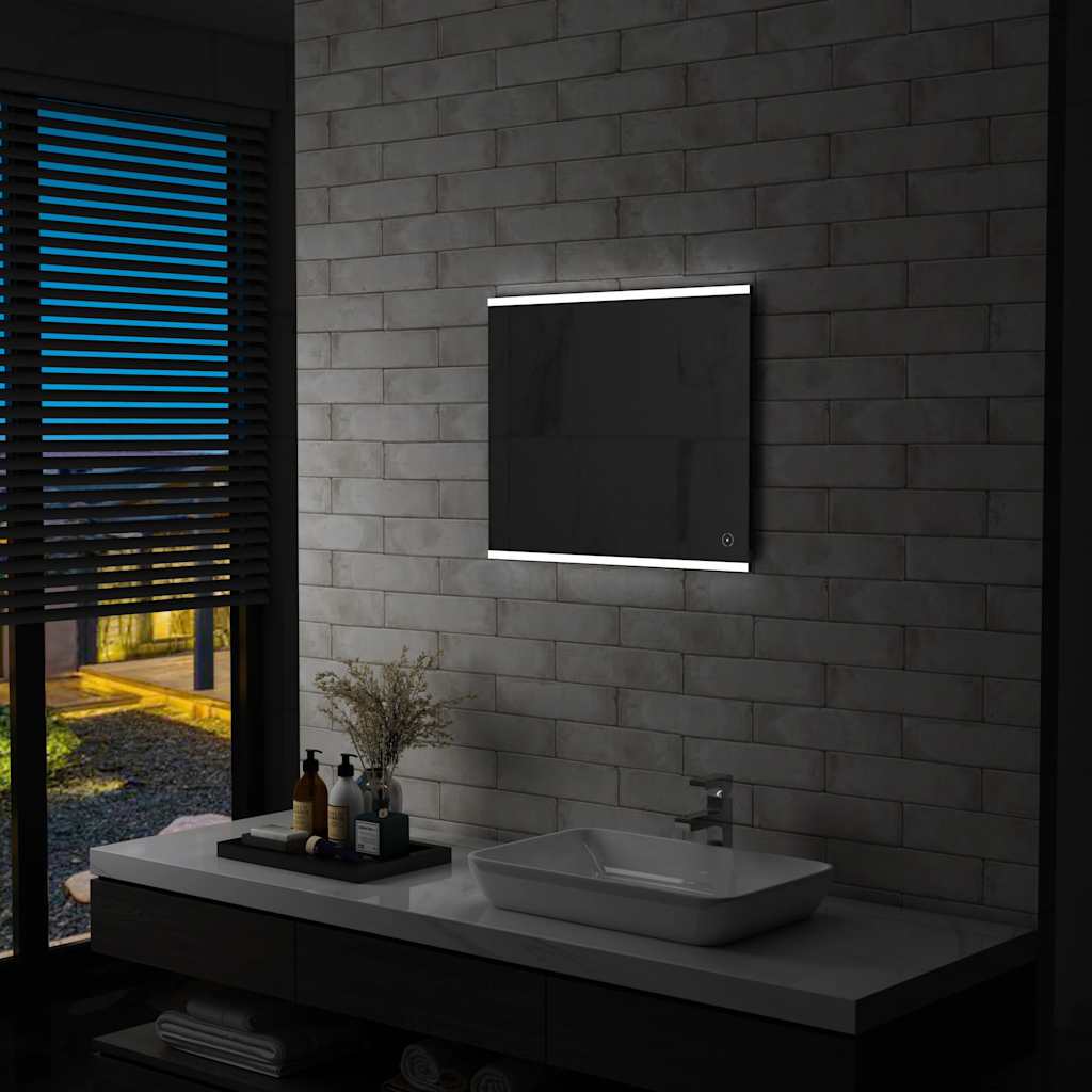Specchio LED da Bagno con Sensore Tattile 60x50 cm