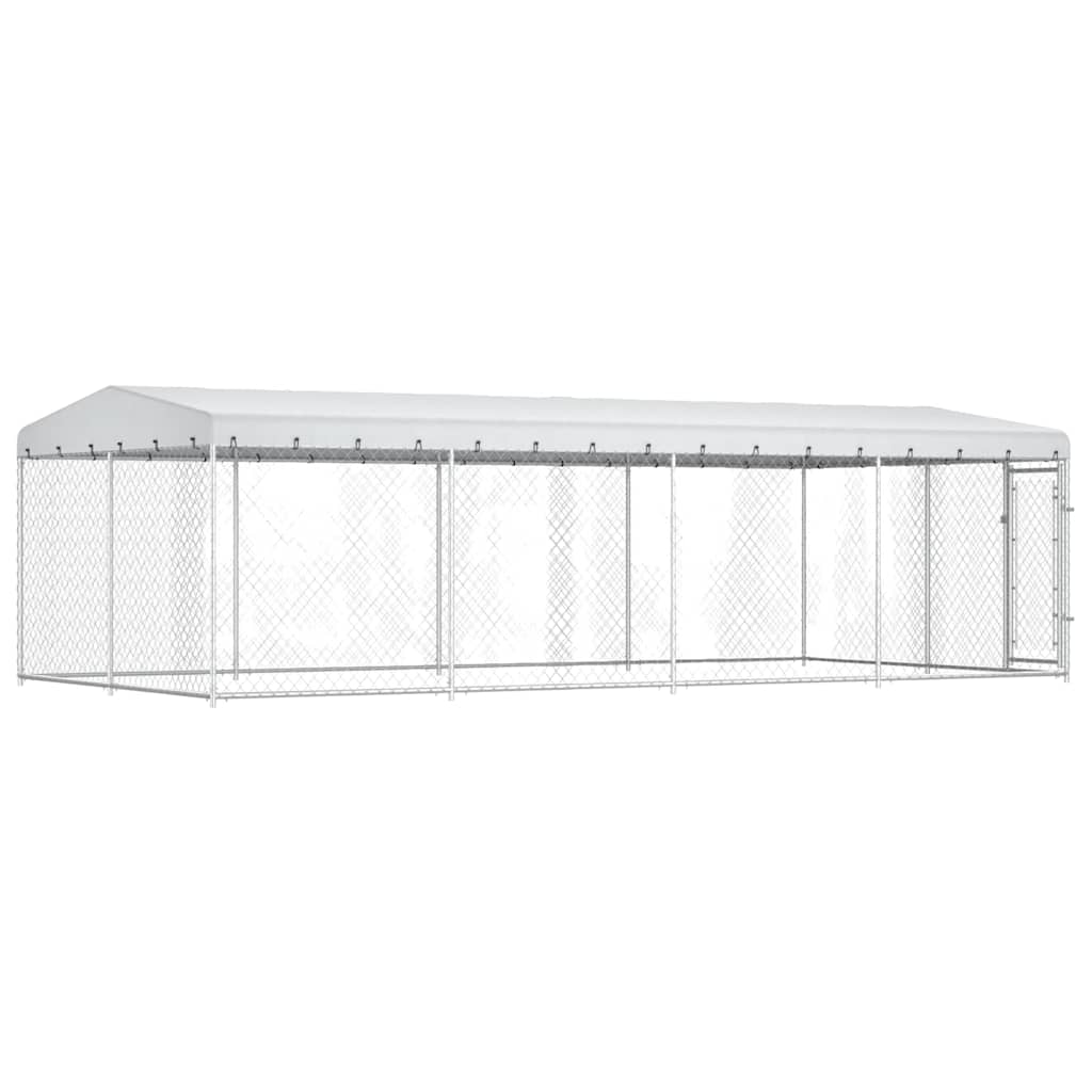 Canile da Esterno con Tetto 7,6x3,8x2,3 m