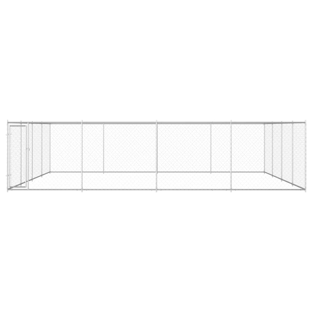 Canile da Esterno in Acciaio Zincato 760x760x185 cm