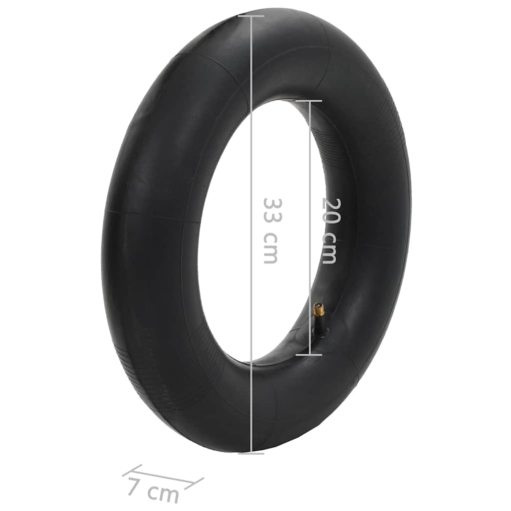 Set Ruote e Camere d'Aria per Carriola 4 pz 3.50-8 4PR Gomma