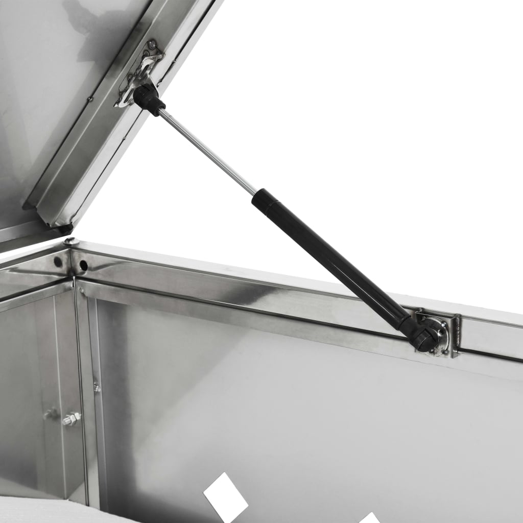 Copribidone per Spazzatura Singolo 240 L in Acciaio Inox