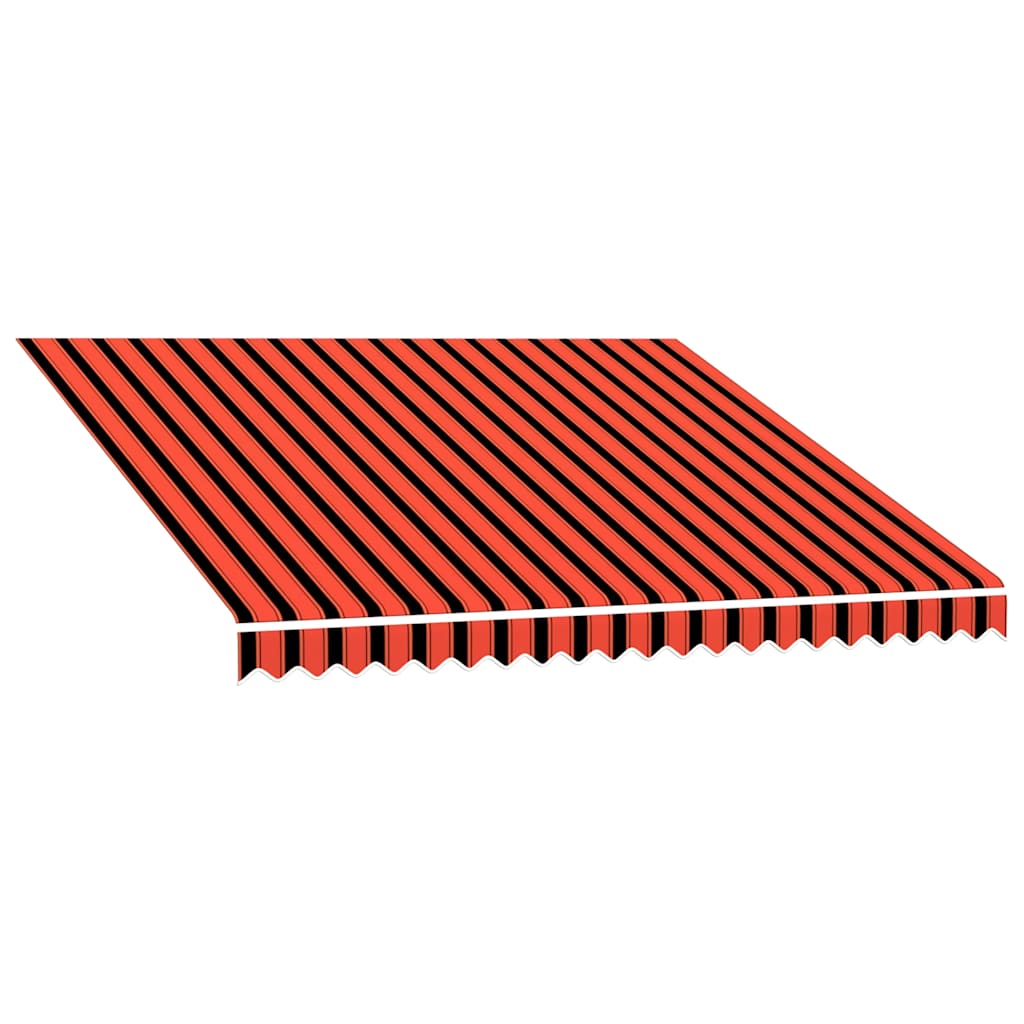 Tenda da Sole in Tela Arancione e Marrone 3x2,5 m