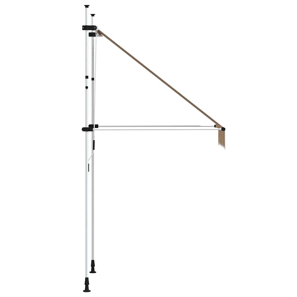 Tenda da Sole Retrattile Manuale 100 cm a Strisce Blu e Gialle