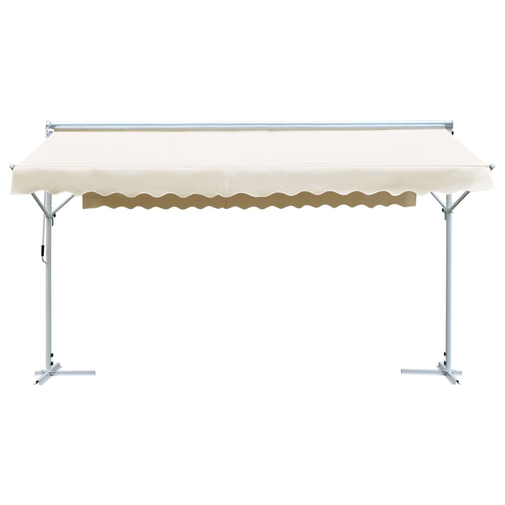 Tenda Parasole con Piedistallo 500x300 cm Crema