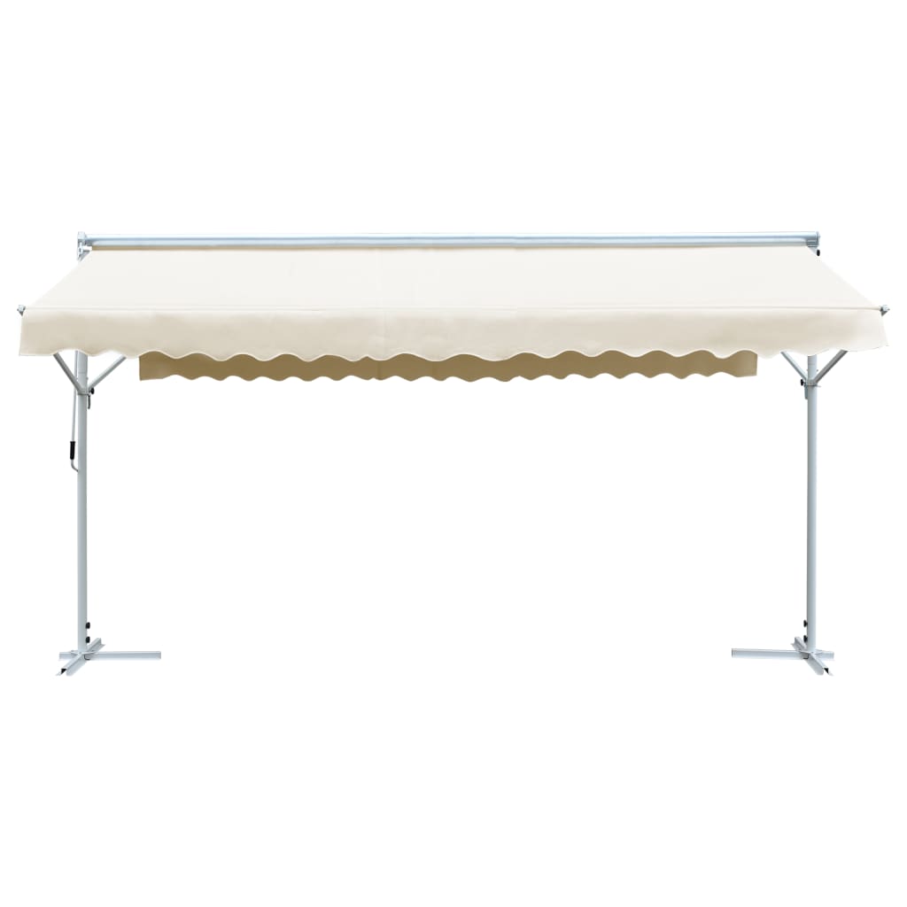 Tenda Parasole con Piedistallo 600x300 cm Crema