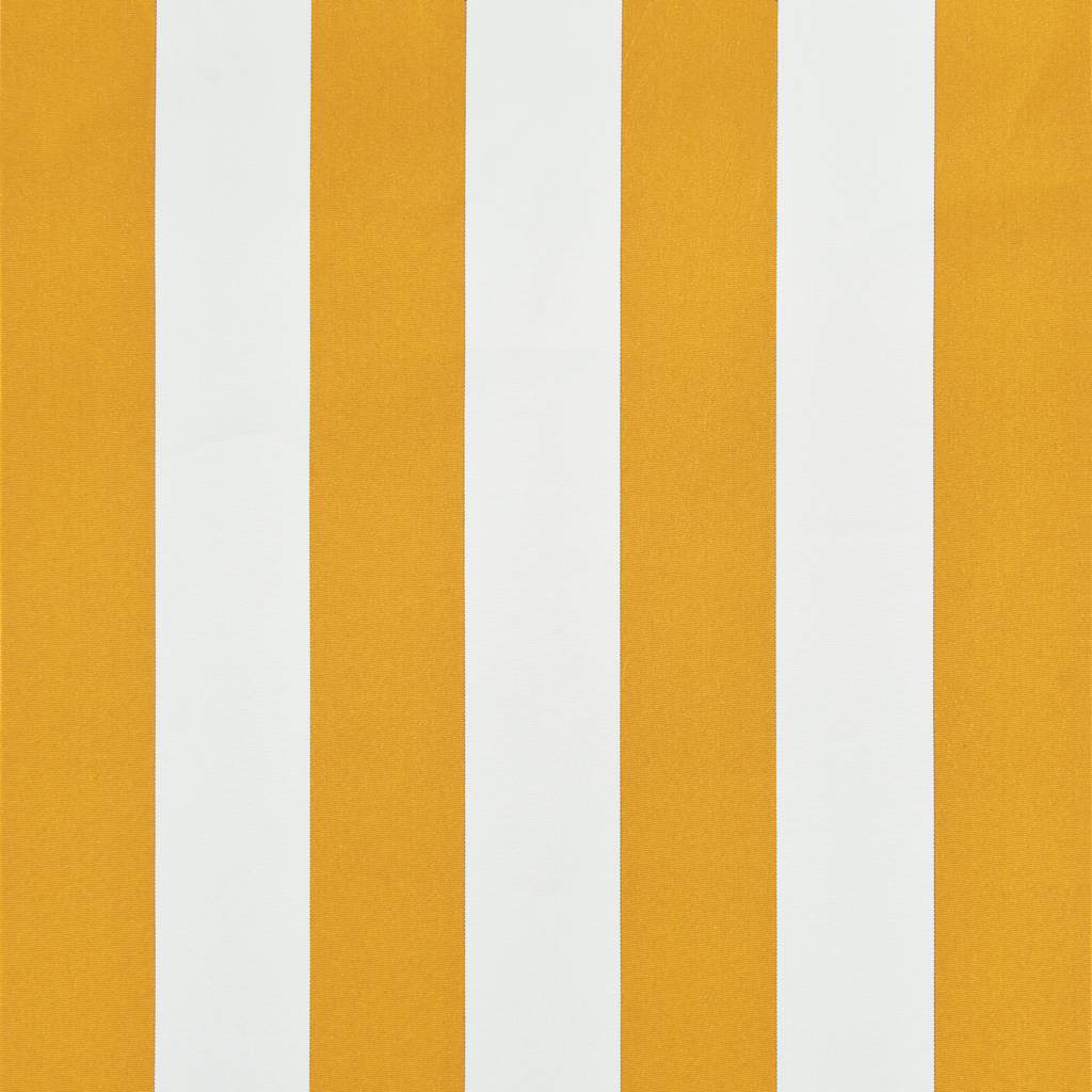 Tenda da Sole Retrattile 100x150 cm Giallo e Bianco