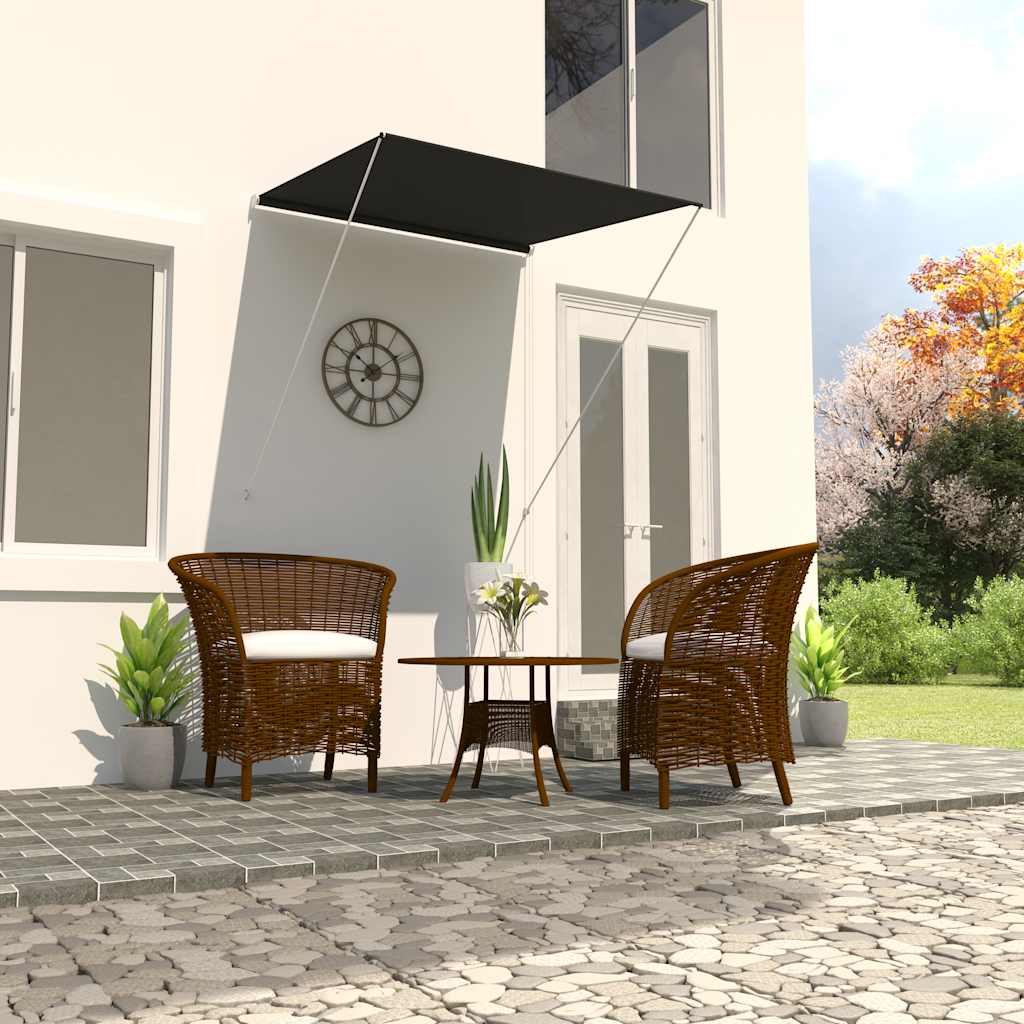 Tenda da Sole Retrattile 100x150 cm Antracite