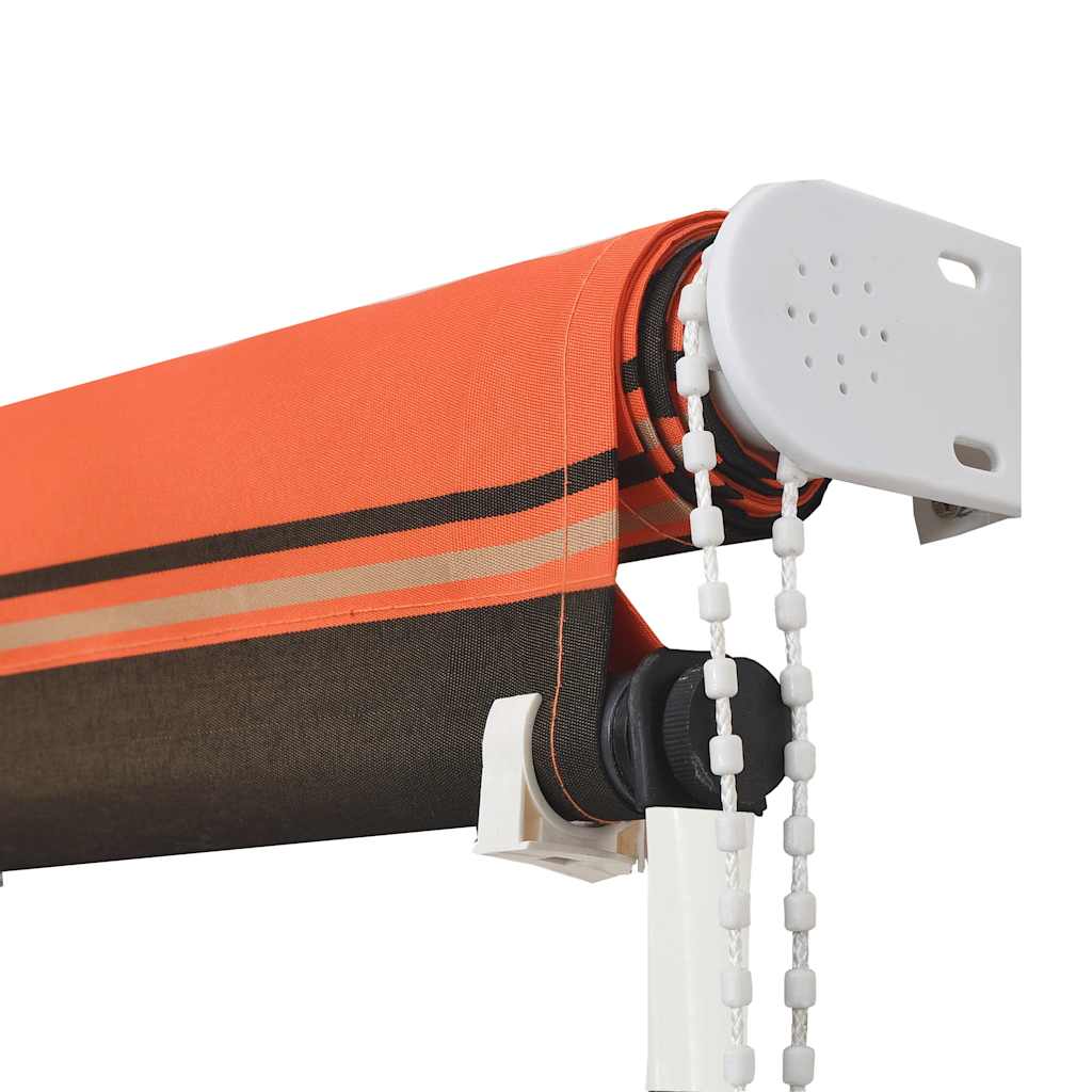 Tenda da Sole Retrattile 150x150 cm Arancione e Marrone