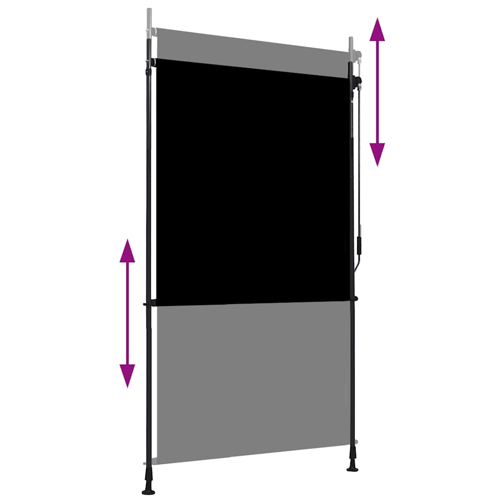 Tenda a Rullo per Esterni 120x270 cm Antracite