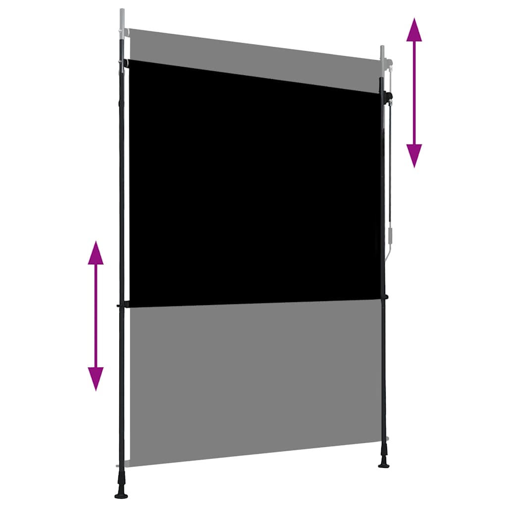Tenda a Rullo per Esterni 150x270 cm Antracite