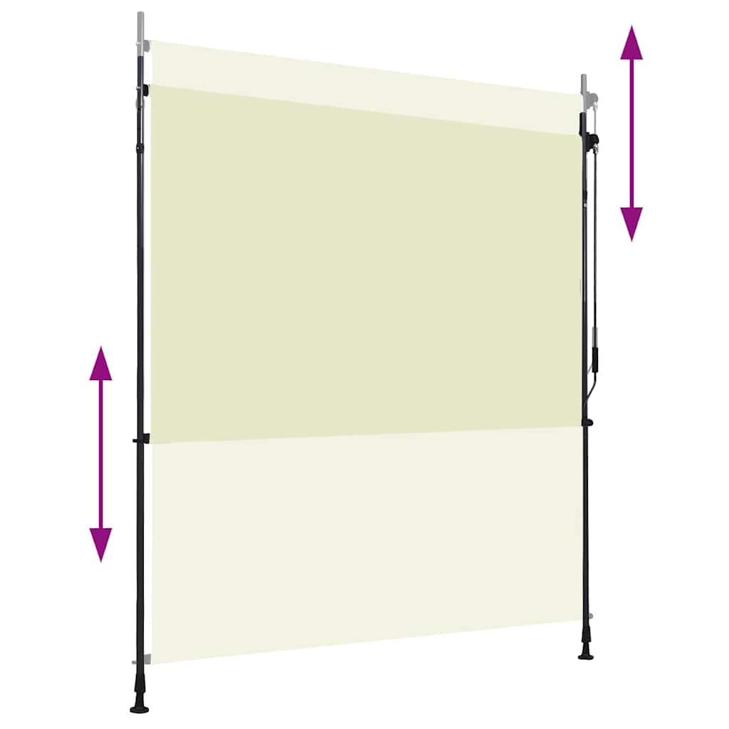 Tenda a Rullo per Esterni 200x270 cm Crema