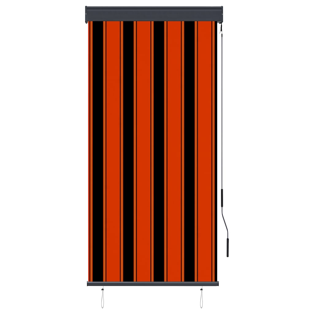 Tenda a Rullo per Esterni 80x250 cm Bianca e Marrone