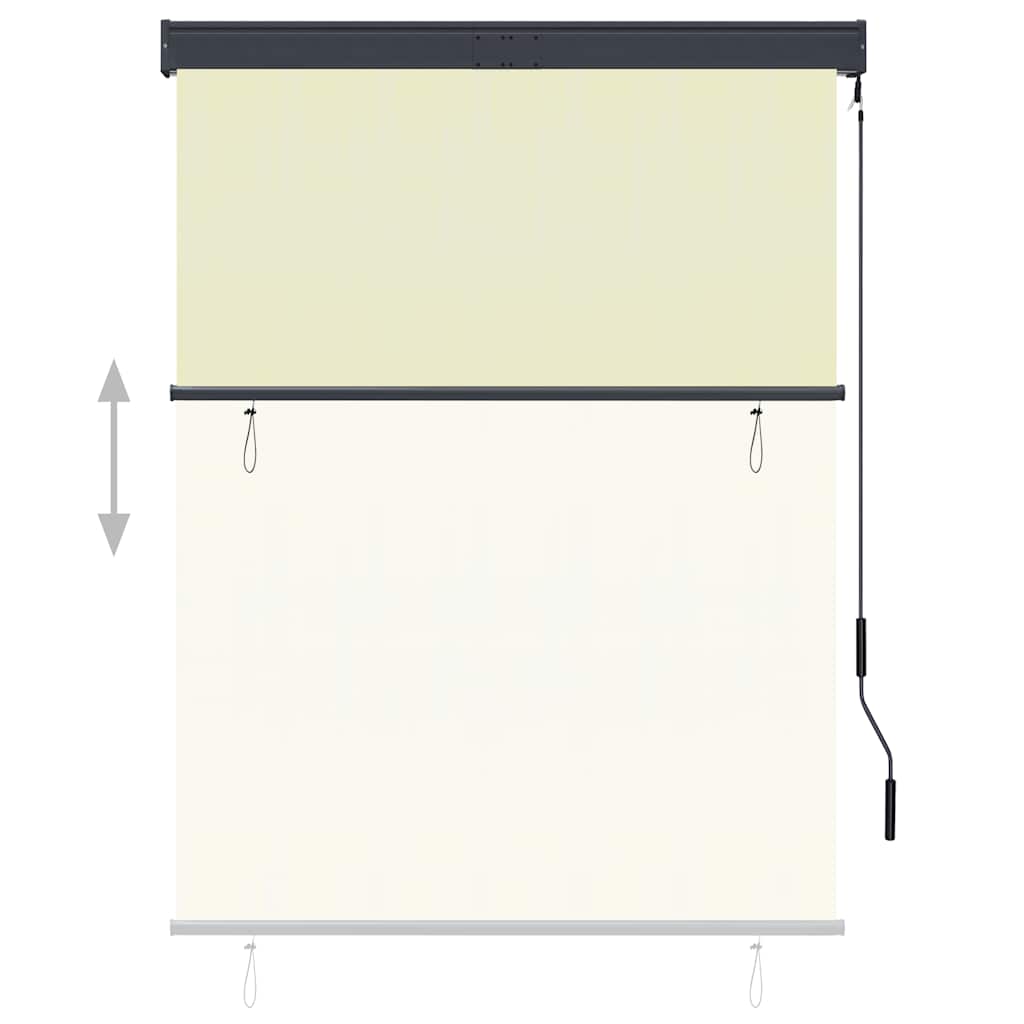 Tenda a Rullo per Esterni 120x250 cm Crema