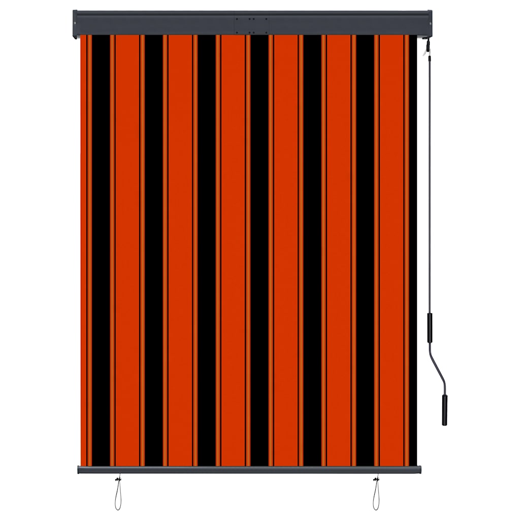 Tenda a Rullo per Esterni 120x250 cm Arancione e Marrone
