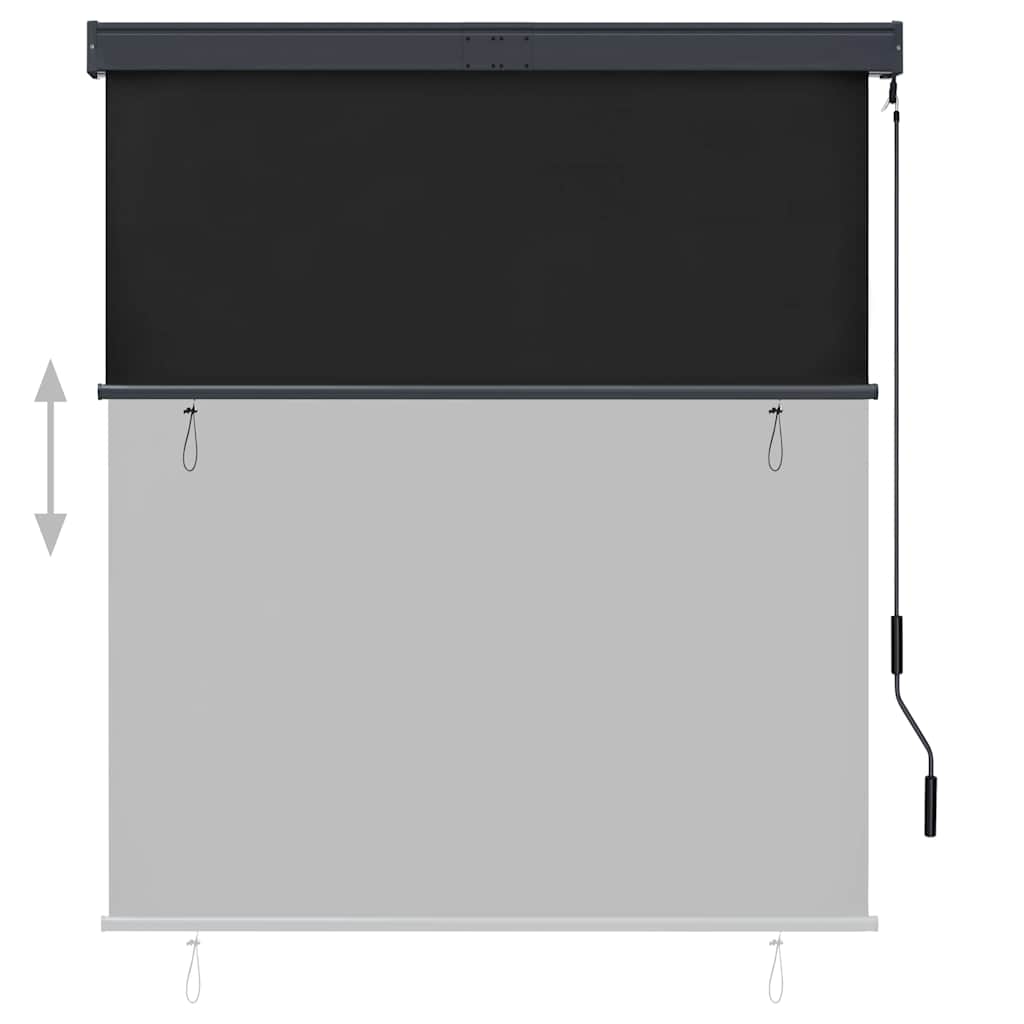 Tenda a Rullo per Esterni 140x250 cm Antracite