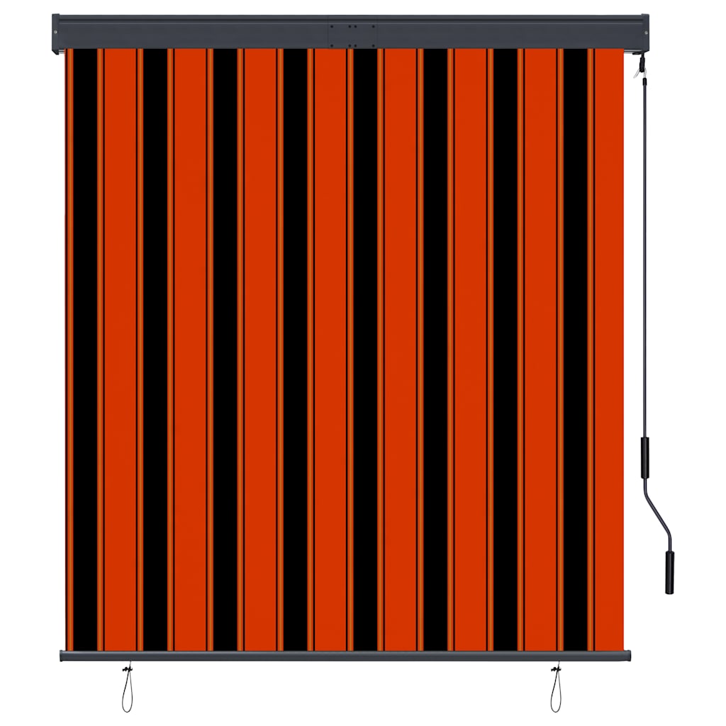 Tenda a Rullo per Esterni 140x250 cm Arancione e Marrone