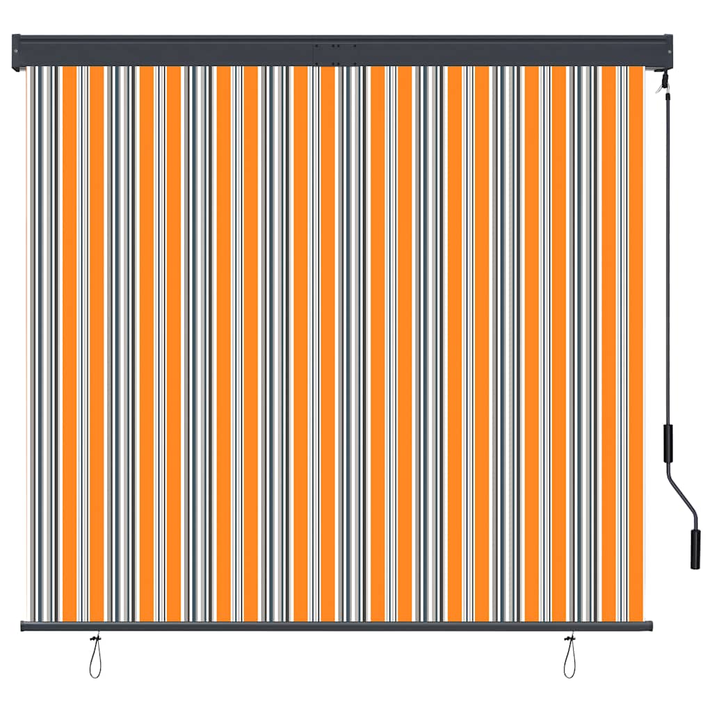 Tenda a Rullo per Esterni 160x250 cm Blu e Gialla