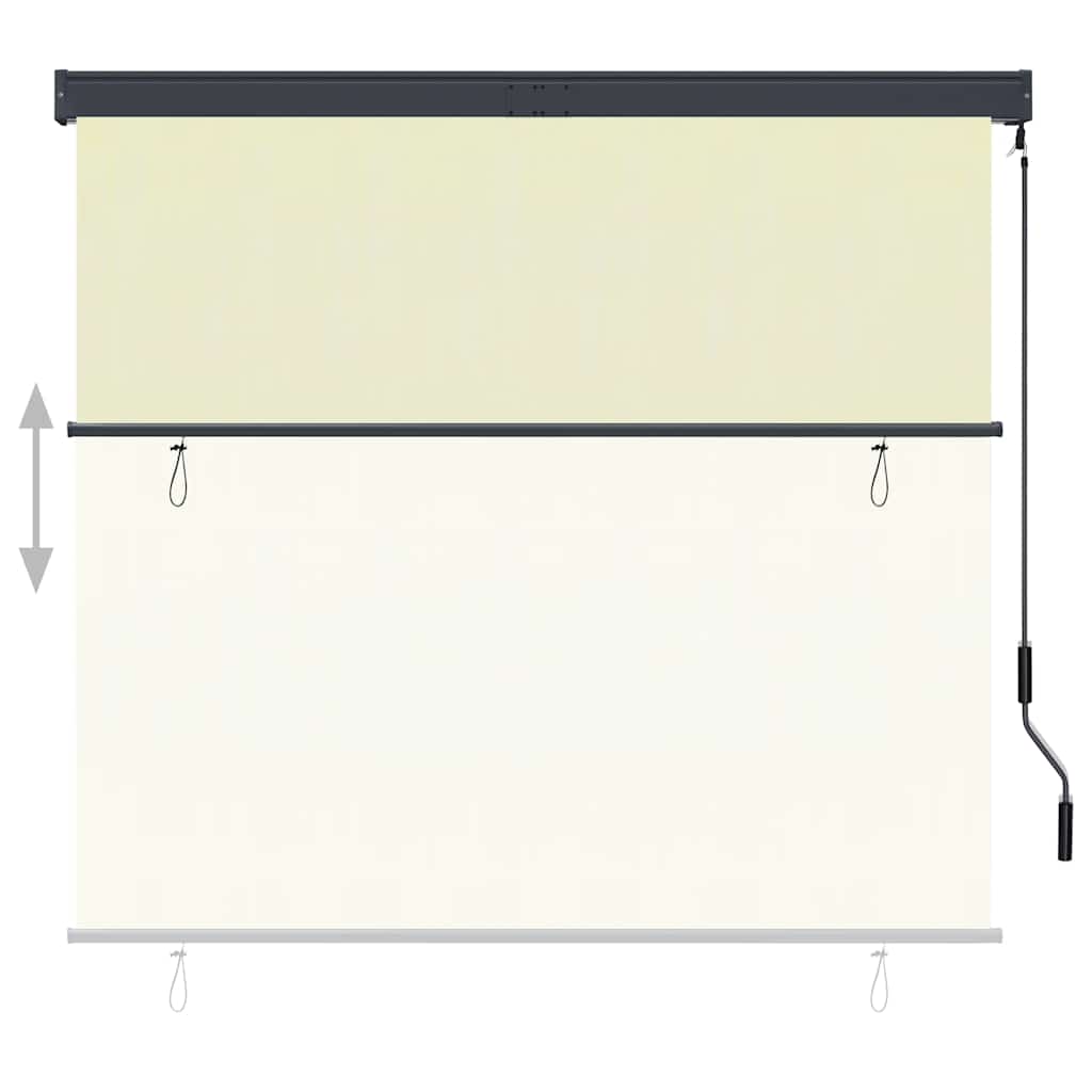 Tenda a Rullo per Esterni 160x250 cm Crema