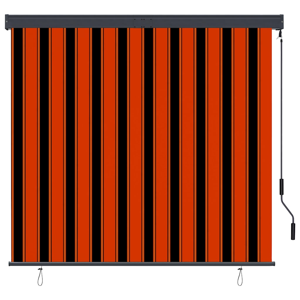 Tenda a Rullo per Esterni 160x250 cm Arancione e Marrone