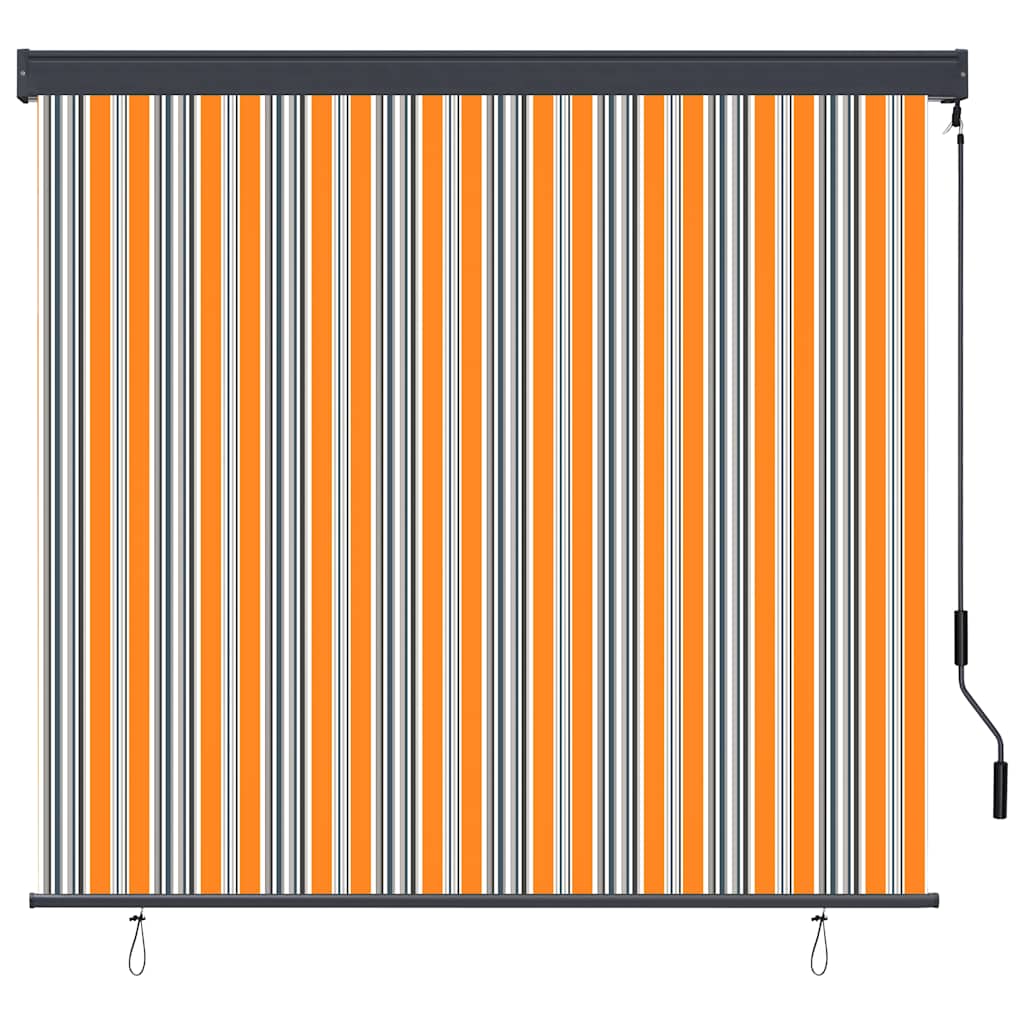 Tenda a Rullo per Esterni 170x250 cm Blu e Gialla