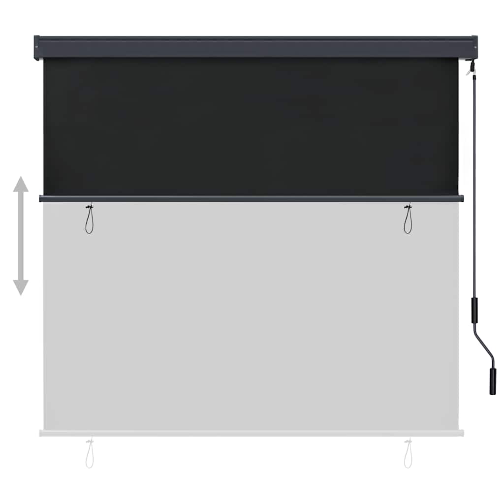 Tenda a Rullo per Esterni 170x250 cm Antracite