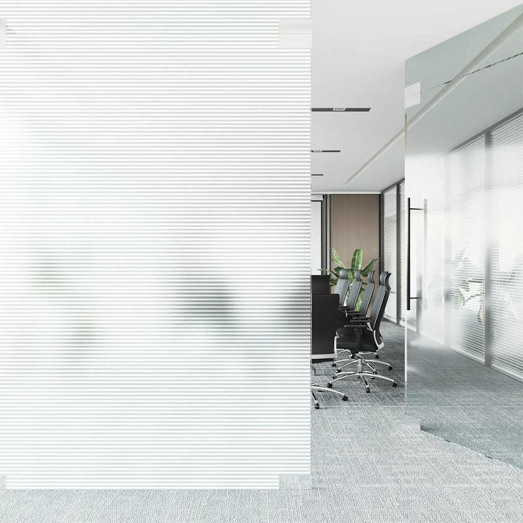 Pellicola per Finestra Design Smerigliato Strisce 0,9x50 m PVC